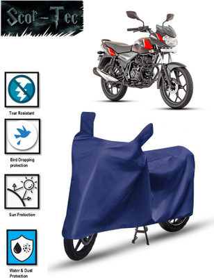SCOR-TEC Waterproof Two Wheeler Cover for Bajaj(Discover 110, Blue)