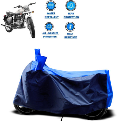 DeepShakshi AUTOMOTIVE Two Wheeler Cover for Royal Enfield(Bullet 350, Blue, Blue)