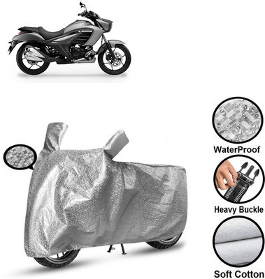 PAGORA Waterproof Two Wheeler Cover for TVS(Intruder 250, Silver)
