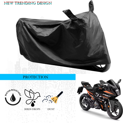ANTHUB Waterproof Two Wheeler Cover for KTM(RC 200, Black)