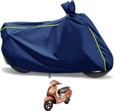 Euro Care Waterproof Two Wheeler Cover for TVS(Jupiter, Blue)