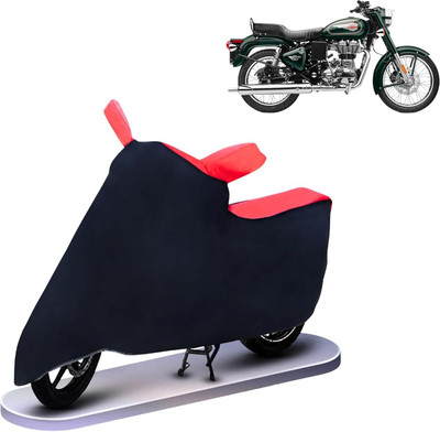 KEDIT Two Wheeler Cover for Royal Enfield(Bullet 500, Red, Black)