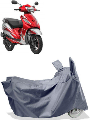 Amexride Two Wheeler Cover for TVS(Wego, Grey)