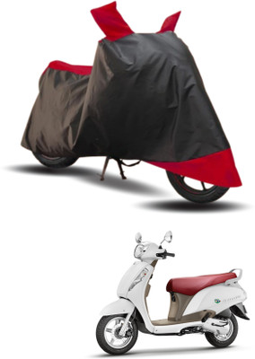 KEDIT Two Wheeler Cover for Suzuki(Access, Red, Black)
