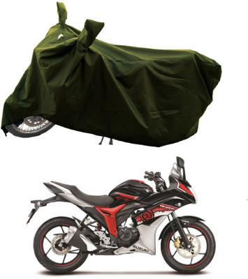 GROFATIK Two Wheeler Cover for Suzuki(Gixxer Special Edition BS6, Green)