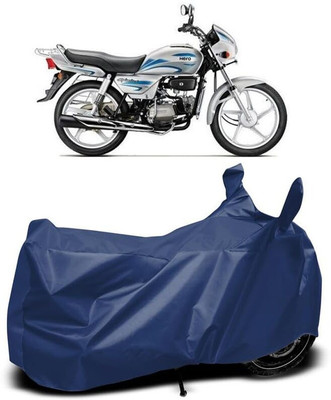 KEDIT Two Wheeler Cover for Hero(Splendor Plus, Blue)