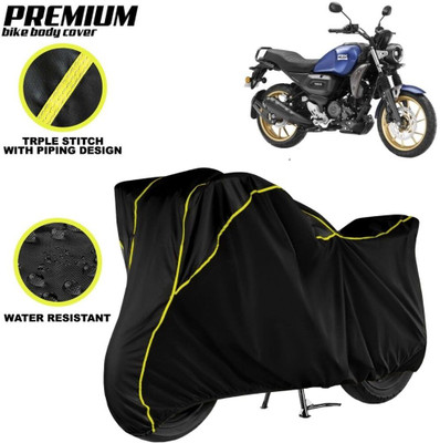 kerwa Waterproof Two Wheeler Cover for Yamaha(FZ-X, Black, Yellow)
