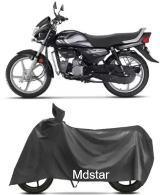 Mdstar Waterproof Two Wheeler Cover for Hero(HF Deluxe, Black)