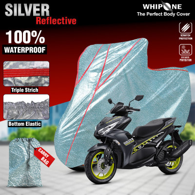 Whipone Waterproof Two Wheeler Cover for Yamaha(Aerox 155 Maxi BS6, Silver)