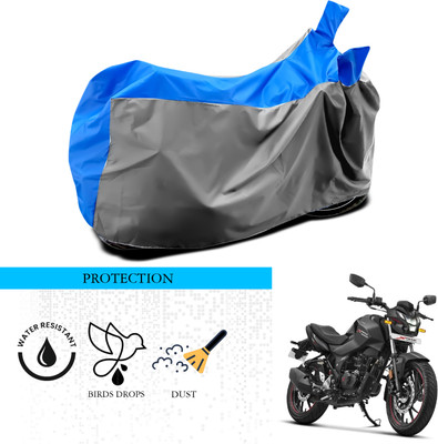 ANTHUB Waterproof Two Wheeler Cover for Hero(Xtreme 160 R, Grey, Blue)