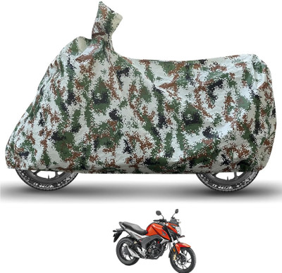 Caronix Waterproof Two Wheeler Cover for Honda(CB Hornet 160R, Green)