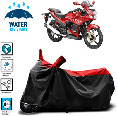 JSJINSIL Waterproof Two Wheeler Cover for Hero(Karizma ZMR, Red, Black)