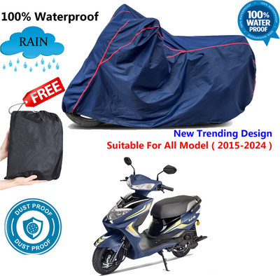AutoGalaxy Waterproof Two Wheeler Cover for Ampere(Zeal, Blue, Red)