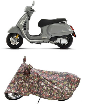 Coxtor Waterproof Two Wheeler Cover for Vespa(GTS 300 BS6, Multicolor)