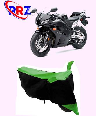 RRZ Waterproof Two Wheeler Cover for Honda(CBR 600 RR, Black, Green)