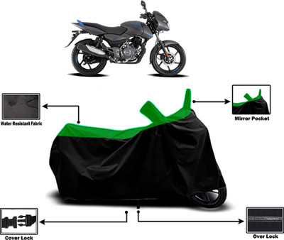 Amexride Two Wheeler Cover for Bajaj(Pulsar 125 Neon, Green)