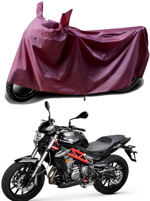 THE REAL ARV Waterproof Two Wheeler Cover for DSK Benelli(TNT 300, Maroon)