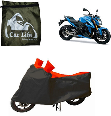 Car Life Waterproof Two Wheeler Cover for Suzuki(GSX-R1000 ABS, Red, Black)