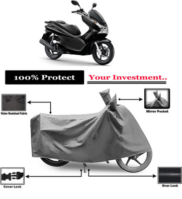 Amexride Two Wheeler Cover for Honda(PCX 125 BS6, Grey)