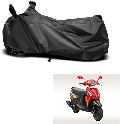 Mdstar Waterproof Two Wheeler Cover for Hero(Pleasure, Black)