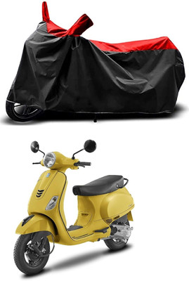 KEDIT Two Wheeler Cover for Bajaj(Urbanite Chetak BS6, Red, Black)