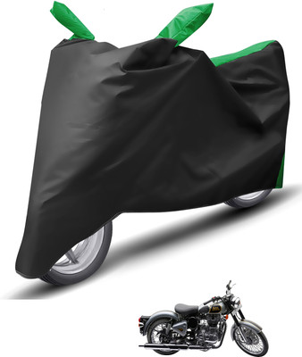Caronix Waterproof Two Wheeler Cover for Royal Enfield(Classic 500, Green)