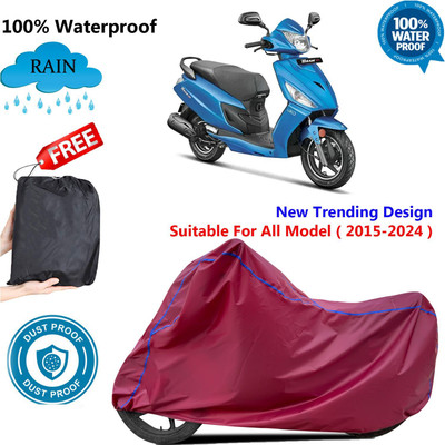 AutoGalaxy Waterproof Two Wheeler Cover for Hero(Dash, Maroon)