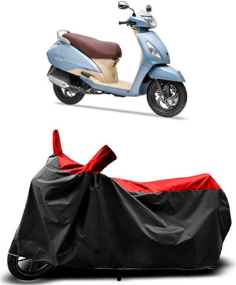 Fastak Two Wheeler Cover for TVS(Jupiter Grande, Red)
