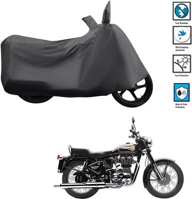 CODOKI Waterproof Two Wheeler Cover for Royal Enfield(Bullet 350, Grey)