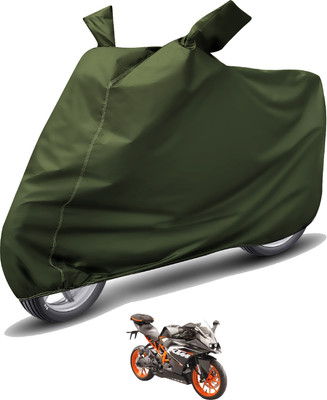 MOCKHE Waterproof Two Wheeler Cover for KTM(RC 200, Green)