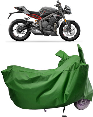 Amexride Two Wheeler Cover for Triumph(Street Triple RS, Maroon)