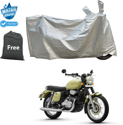 PAGORA Waterproof Two Wheeler Cover for JAWA(Jawa, Silver)