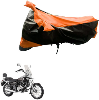 Mdstar Waterproof Two Wheeler Cover for Bajaj(Avenger, Black, Orange)