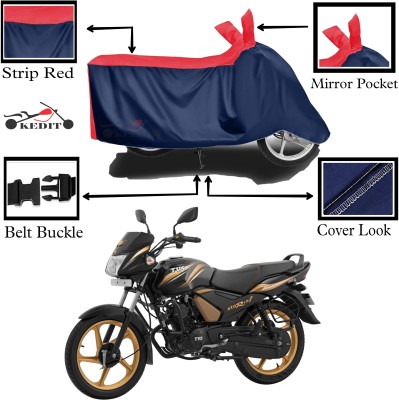 KEDIT Two Wheeler Cover for TVS(Star City, Red, Blue)