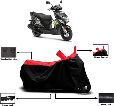 Amexride Two Wheeler Cover for Yamaha(Cygnus Ray ZR BS6, Red)