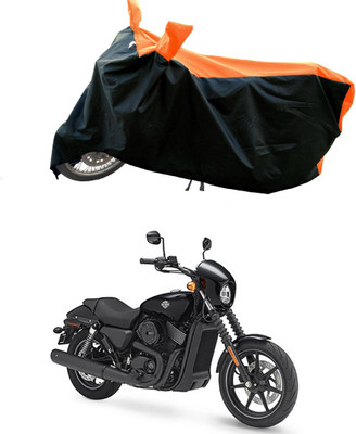 DeepShakshi AUTOMOTIVE Waterproof Two Wheeler Cover for Harley Davidson(Street 750, Orange)