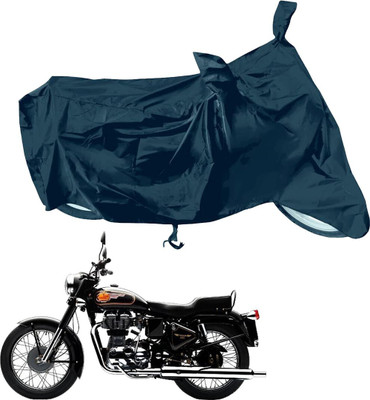 RiderShine Waterproof Two Wheeler Cover for Royal Enfield(Bullet 350 Twinspark, Black)