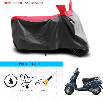 ANTHUB Waterproof Two Wheeler Cover for Honda(Activa 3G, Grey, Red)
