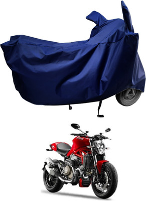 Amexride Two Wheeler Cover for Ducati(Monster 82, Blue)