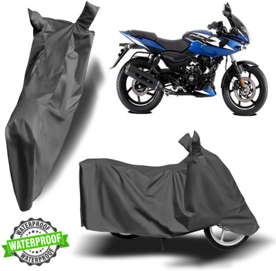 Autoinnovation Waterproof Two Wheeler Cover for Bajaj(Pulsar 220F, Grey)