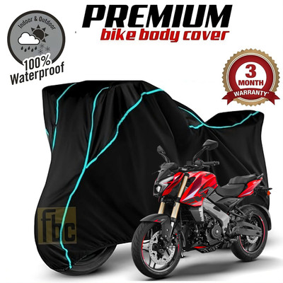 FBC Waterproof Two Wheeler Cover for Bajaj(Pulsar SS400 BS6, Green)