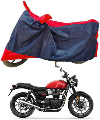 MMSSTAR Waterproof Two Wheeler Cover for Triumph(Street Twin, Red, Blue)