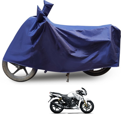 Euro Care Waterproof Two Wheeler Cover for TVS(Apache RTR 180, Blue)