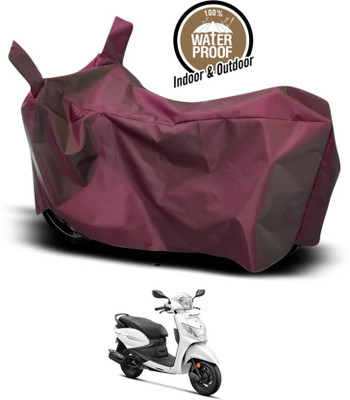 AASHTIK MART Two Wheeler Cover for Hero(Pleasure Plus, Maroon)