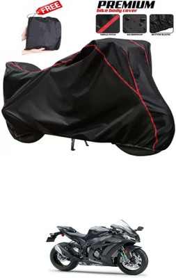 DeepShakshi AUTOMOTIVE Two Wheeler Cover for Kawasaki(Ninja ZX 10R, Black)