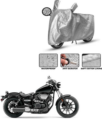 FKOK Waterproof Two Wheeler Cover for Hero(Enticer, Silver)