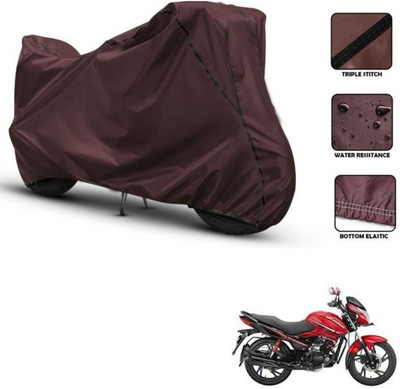 Love Me Two Wheeler Cover for Hero(Glamour i3s BS6, Maroon, Black)