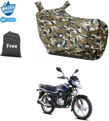 PAGORA Waterproof Two Wheeler Cover for Bajaj(Platina 100, Yellow)