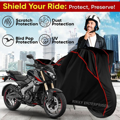AutoGalaxy Waterproof Two Wheeler Cover for Bajaj(Pulsar 125 Neon BS6, Black)