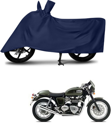 Mdstar Waterproof Two Wheeler Cover for Triumph(Thruxton 1200 R, Blue)